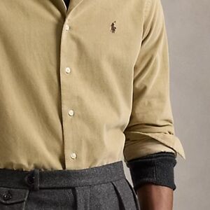Ralph Lauren Beige Button-Up Shirt